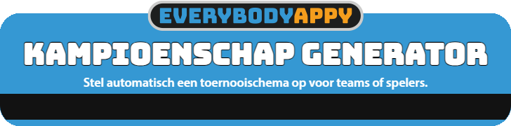 Banner for kampioenschap