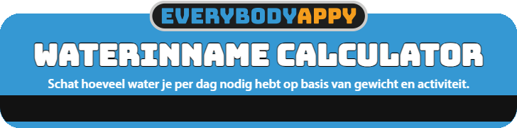 Banner for water-inname